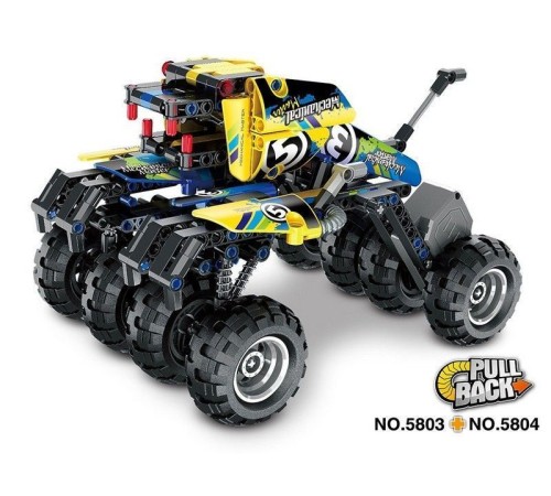 Конструктор Qihui Mechanical Master Монстр-трак Киборг совместим с QH5803, инерц. (199 деталей)
