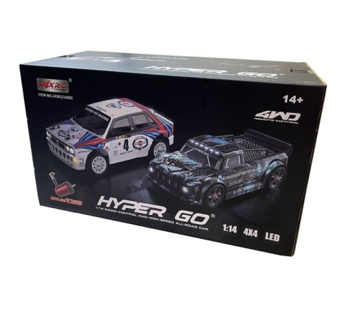 Радиоуправляемая машина для дрифта MJX Hyper Go 14302 Lancia Delta Brushless 4WD 2.4G LED 1/14 RTR