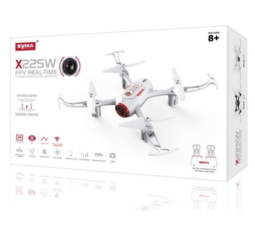 Р/У квадрокоптер Syma X22SW с FPV трансляцией Wi-Fi, 2.4G 6-AXIS  RTF