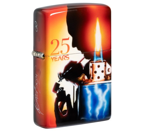 Зажигалка ZIPPO Mazzi с покрытием 540 Matte, латунь/сталь, разноцветная, матовая, 38x13x57 мм