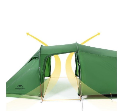Палатка двухместная Naturehike Opalus NH20ZP001,оранжевая, 6927595750667