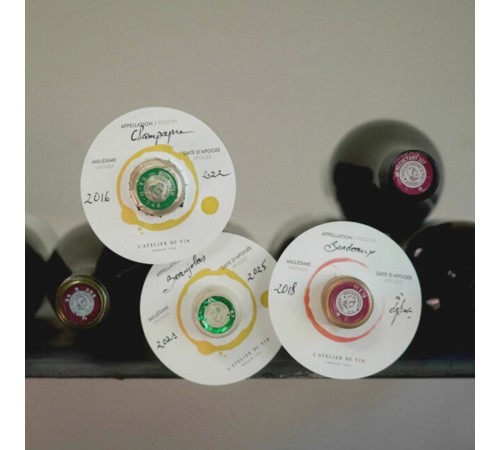 Маркировочные диски для бутылок L'Atelier du Vin Disques de Cave