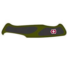 Передняя накладка для ножей VICTORINOX 130 мм, нейлоновая, зелёно-чёрная