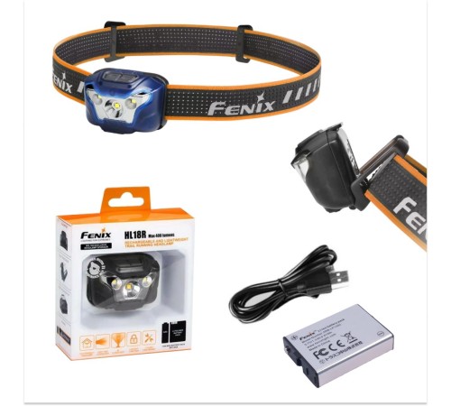 Налобный фонарь Fenix HL18R черный, HL18Rbk