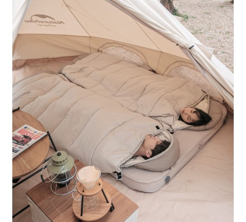 Мешок спальный Naturehike  NH21MSD11 коричневый,  молния слева, 6927595788295L