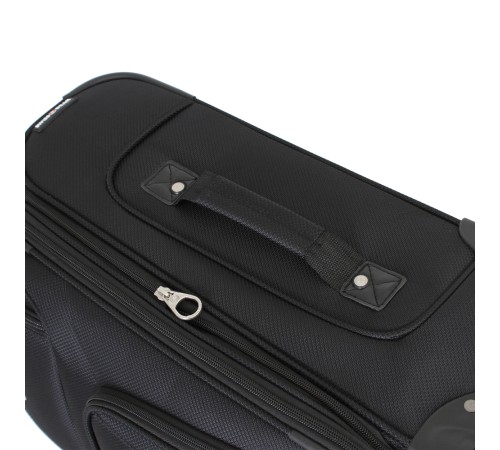 Чемодан SWISSGEAR SION, чёрный, полиэстер 750x750D добби, 41x26x70 см, 56 л