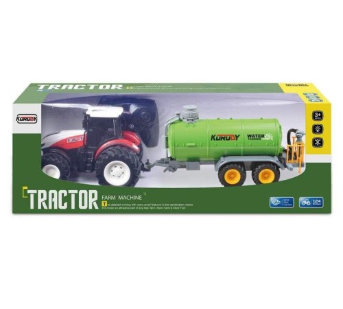 Р/У фермерский трактор Korody с цистерной, широкие колеса 1/24 2.4G 6CH RTR