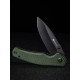 Складной нож SENCUT Slashkin D2 Steel Black Handle Green Canvas Micarta