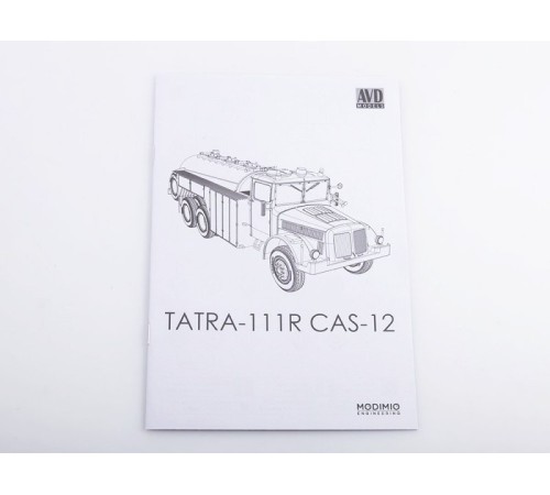 Сборная модель AVD Tatra-111R пожарная автоцистерна, 1/43