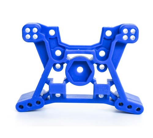 Стойка крепления передних амортизаторов  для Remo Hobby MMAX, EX3 1/10, тюнинг, синяя