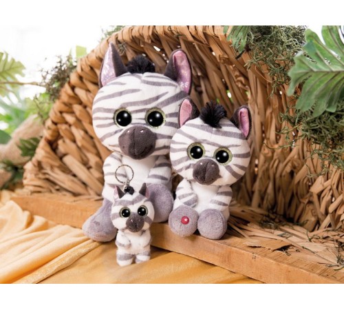 Мягкая игрушка NICI Зебра Манкалита, брелок 9 см