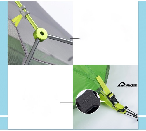 Палатка 2-местная Naturehike сверхлегкая + коврик Star-river NH17T012-T, 210T , зеленый, 6927595789049