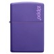 Зажигалка ZIPPO Classic с покрытием Purple Matte, латунь/сталь, фиолетовая, матовая, 38x13x57 мм
