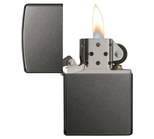 Зажигалка ZIPPO Classic с покрытием Gray Dusk , латунь/сталь, серая, матовая, 38x13x57 мм