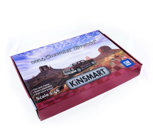 Машина Kinsmart 1:46 Chevrolet Silverado инерция (1/12шт.)  б/к