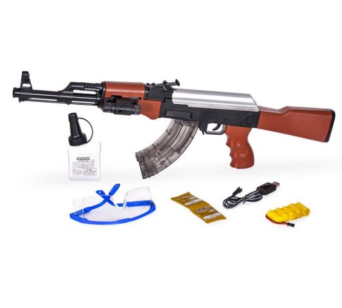 Автомат с гелевыми пулями CS Toys CS-A47N на аккумуляторе, 2 режима стрельбы + лазер