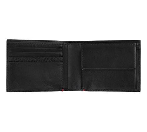 Портмоне ZIPPO с защитой от сканирования RFID, чёрное, натуральная кожа, 12×2×9 см