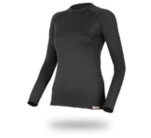 Футболка  женская Atila/ дл. рукав/ шерсть 160/ черный/ XS, Atila9090XS