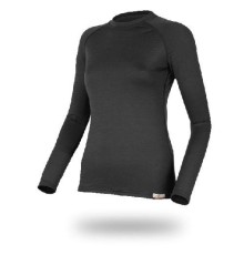 Футболка  женская Atila/ дл. рукав/ шерсть 160/ черный/ XS, Atila9090XS