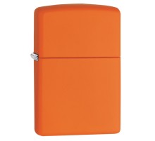 Зажигалка ZIPPO Classic с покрытием Orange Matte, латунь/сталь, оранжевая, матовая, 38x13x57 мм