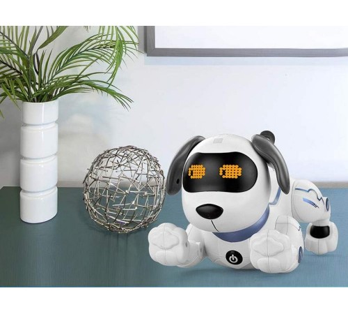 Радиоуправляемая робот-собака LENENG TOYS K16 звук, свет, танцы, сенсор