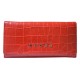 Кошелёк Cross Bebe Coco, кожа наппа фактурная, цвет красный/бежевый, 19,5 х 10,2 х 2,5 см