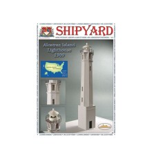 Сборная картонная модель Shipyard маяк Lighthouse Alcatraz (№28), 1/72
