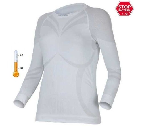 Футболка женская Atala/ дл. рукав/ синтетика/ белый/ L-XL, Atala0101LXL