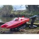 Радиоуправляемый скоростной гоночный катер Heng Long 3788 (красный) 2.4G RTR