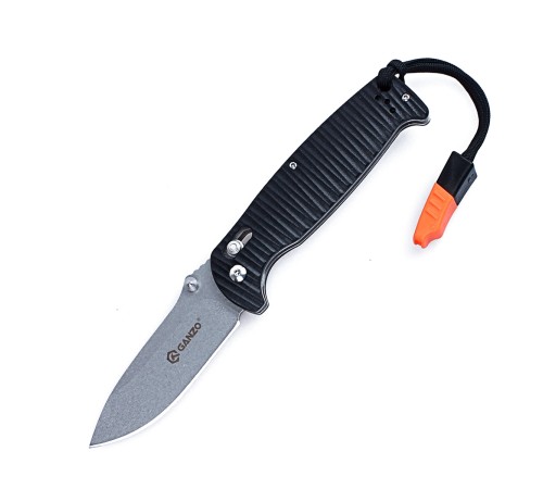 Нож Ganzo G7412P-WS черный, G7412P-BK-WS