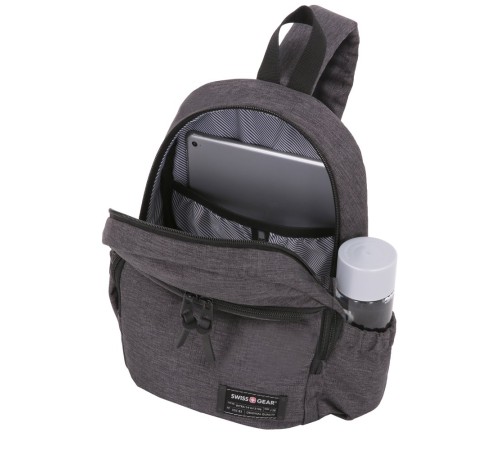 Рюкзак SWISSGEAR 13'', cерый, ткань Grey Heather/ полиэстер 600D PU , 25х14х35 см, 12 л