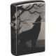 Зажигалка ZIPPO Classic с покрытием Black Ice®, латунь/сталь, чёрная, глянцевая, 38x13x57 мм