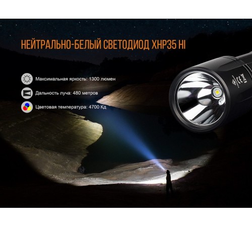 Фонарь Fenix TK35 2018 CREE XHP35 HI neutral white LED