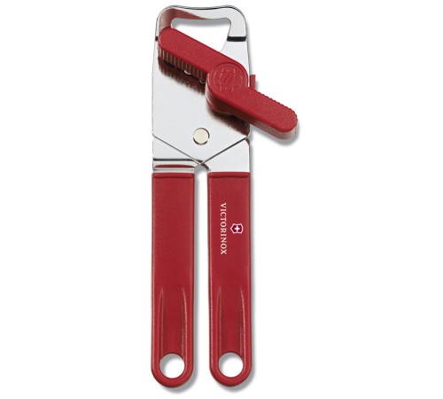 Консервный нож VICTORINOX универсальный, сталь/пластик, красный