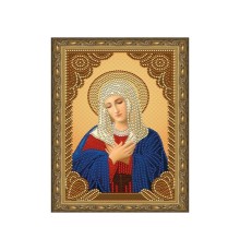 Алмазная 5D мозаика с нанесенной рамкой 20х30 УМИЛЕНИЕ (7 цветов)