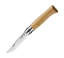 Нож Opinel №8, нержавеющая сталь, дубовая рукоять, 000647