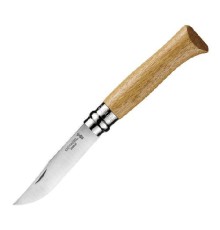 Нож Opinel №8, нержавеющая сталь, дубовая рукоять, 000647