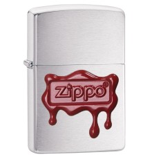 Зажигалка ZIPPO Classic с покрытием Brushed Chrome, латунь/сталь, серебристая, матовая, 36x12x56 мм