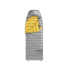 Мешок спальный Naturehike CW400 NH18C400-D с гусинным пухом серый, размер L, 6927595766361