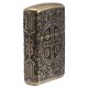 Зажигалка ZIPPO Armor® с покрытием Antique Brass, латунь/сталь, золотистая, матовая, 38x13x57 мм