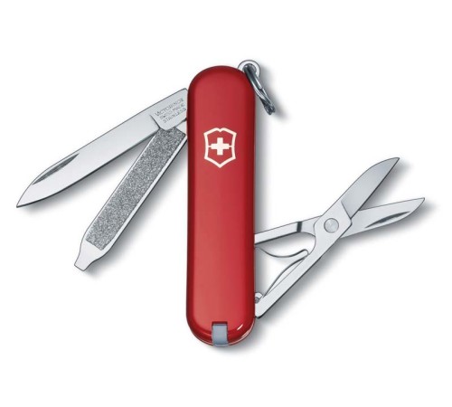 Нож-брелок VICTORINOX Classic SD, 58 мм, 7 функций, красный
