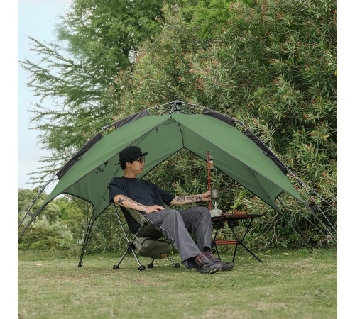 Палатка Naturehike автоматическая NH21ZP008, четырехместная, зеленая, 6976023920660