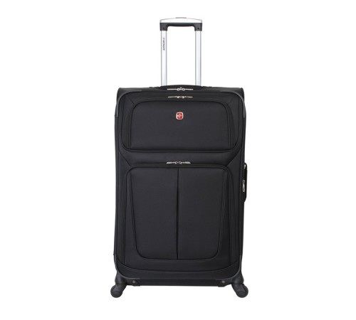 Чемодан WENGER SION, чёрный, полиэстер 750x750D добби, 46x29x80 см, 90 л