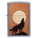 Зажигалка ZIPPO WOODCHUCK с покрытием Street Chrome™, латунь/сталь/дерево, серебристая, 38x13x57 мм