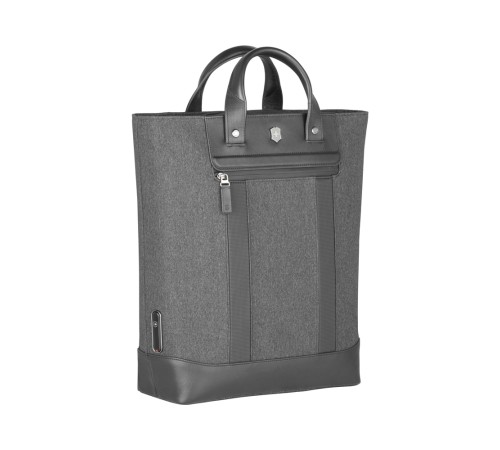 Сумка-рюкзак VICTORINOX Architecture Urban2 2way Carry Tote 15'',серая,полиэстер/кожа,40x15x40см,20л