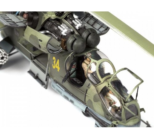 Сборная модель ZVEZDA Советский ударный вертолёт МИ-24П, 1/72
