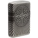 Зажигалка ZIPPO Armor® с покрытием Antique Silver, латунь/сталь, серебристая, матовая, 38x13x57 мм