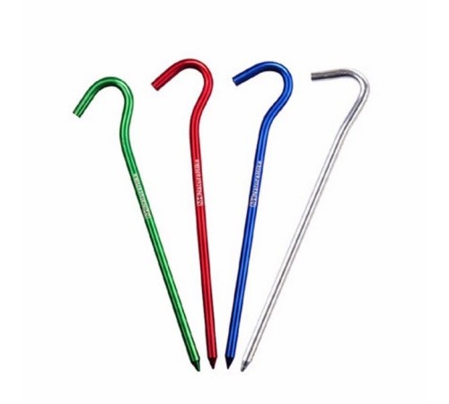 Колышки Naturehike NH15A008-I алюминиевые  для палатки (8 шт.) 18 см, зелёный, 6927595717806-GR