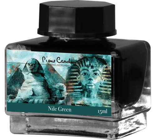 Флакон чернил Pierre Cardin 15мл, серия CITY FANTASY цвет Nile Green (Зеленый Нил)