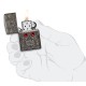 Зажигалка ZIPPO Armor™ Crystal с покрытием High Polish Black Ice®, латунь/сталь, чёрная, 38x13x57 мм